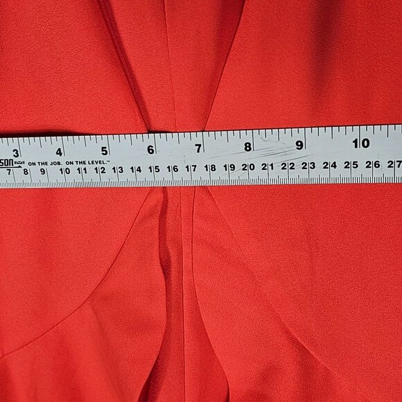 🛍️ Coral Red Ruffle Romper - Women's Small - Picture 4 of 6